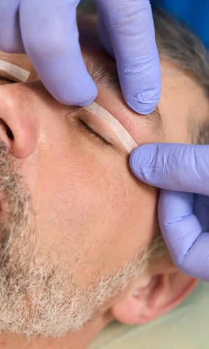 close-up-of-patient-face-with-patch-applied-to-eye-2023-11-27-05-28-44-utc